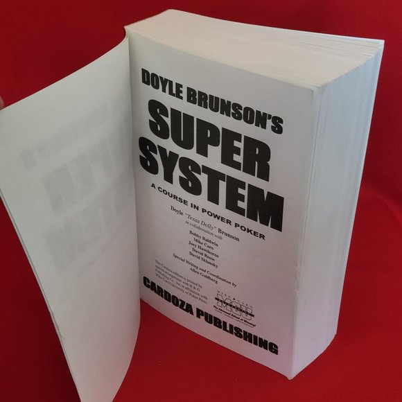 Super System A Course in Power Poker Doyle Brunson Softcover - Picture 9 of 13